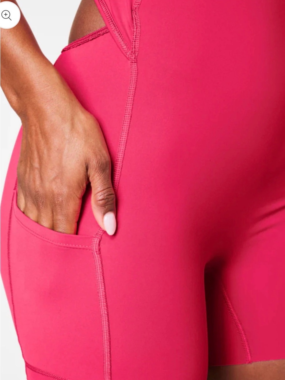 SPANX Sleeveless High Neck Mini Dress in Bright Pink - Picture 5 of 8